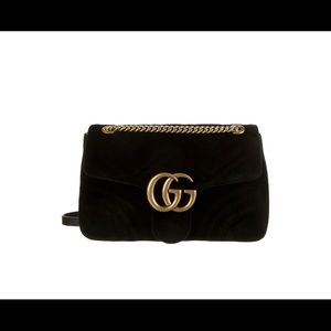 Gucci GG marmont suede bag (medium)